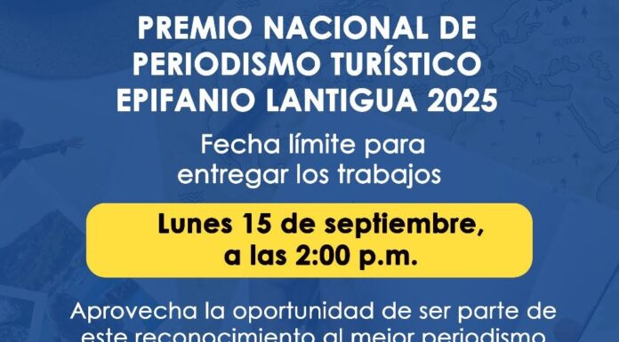 ADOMPRETUR recuerda lunes 15 septiembre termina recepción trabajos XXI Premio PEL 2025
