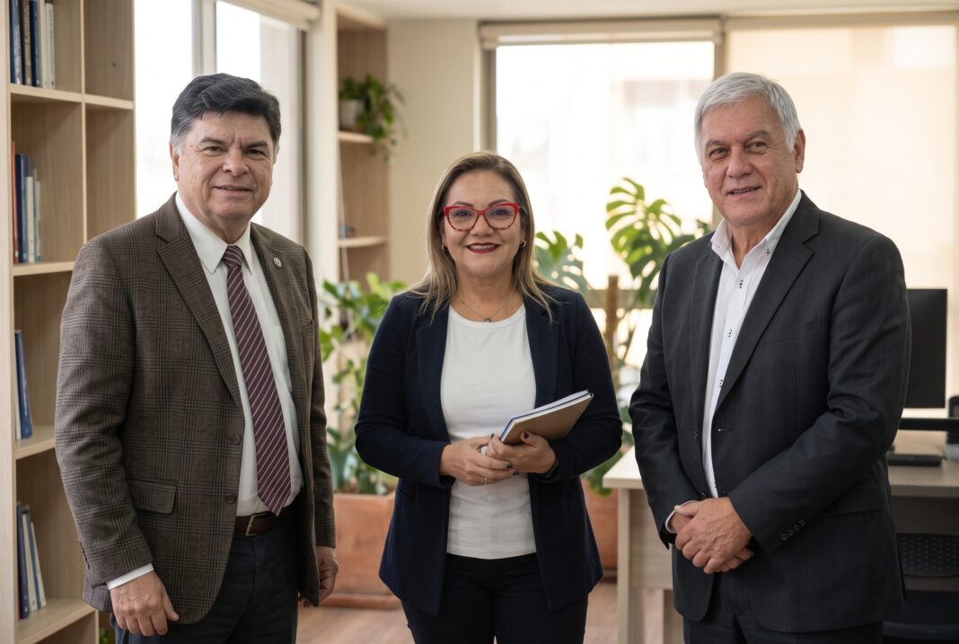 1. Armando de la Garza, Yzela Noriega y Fernando Milo.